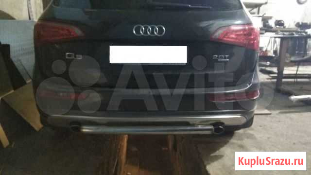 Защита заднего бампера 60 мм Audi Q5 Ахтубинск - изображение 1