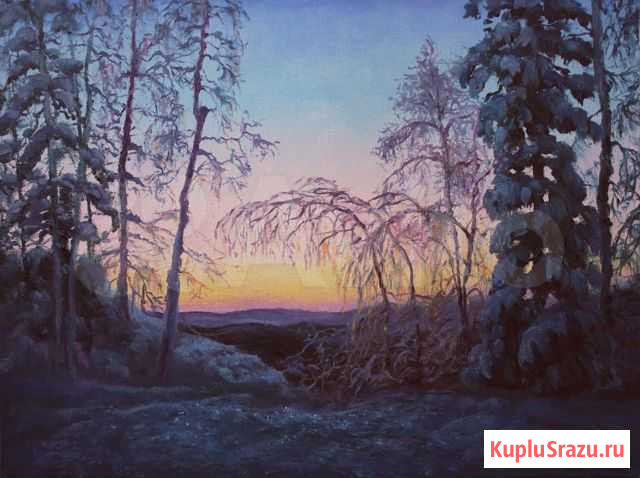 Картина маслом вид с горы ежовая Екатеринбург - изображение 1