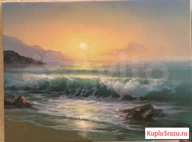 Морской пейзаж, море холст, масло30х40см, живопись Екатеринбург - изображение 1