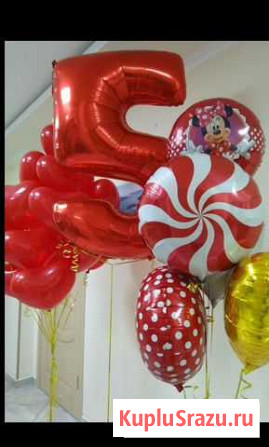 Шары с гелием фольгированные, латексные Реутов - изображение 1