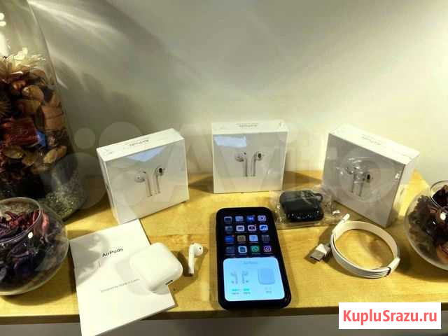 AirPods 2 оригинальные, на гарантии, в идеале Новосибирск - изображение 1