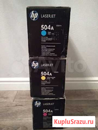 Картриджи HP504A (CE251a, CE252a, CE253a) Пермь - изображение 1
