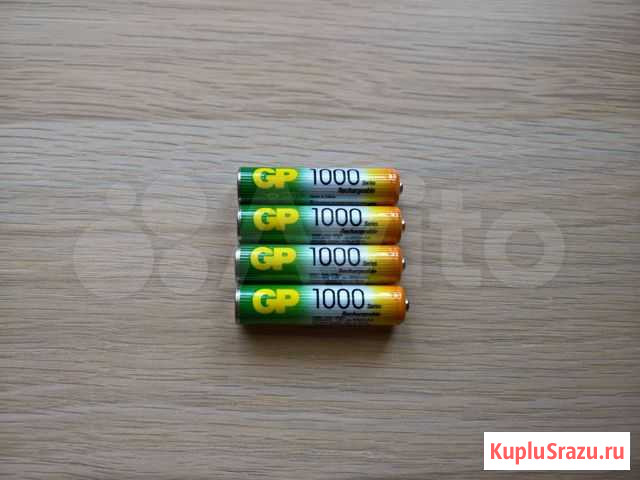 Батарейки аккумуляторные GP AAA 1000 mAh Красноярск - изображение 1