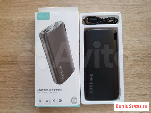 Новый Power Bank Kuulaa 20000 мАч быстрая зарядка Омск - изображение 1