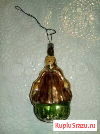 Елочная игрушка СССР, Шамаханская царица. 1953г Калач-на-Дону - изображение 1