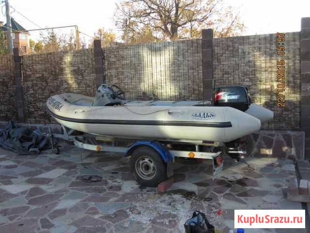 Лодка 4,8 м RIB (риб) Ладья-480 с suzuki-DT30S Самара - изображение 1