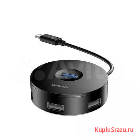 USB-Разветвитель хаб-переходник Baseus Round Box Хабаровск - изображение 1