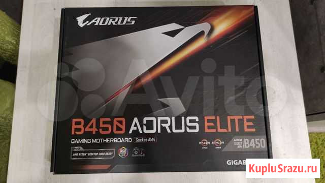 Материнская плата gigabyte B450 aorus elite, Socke Йошкар-Ола - изображение 1