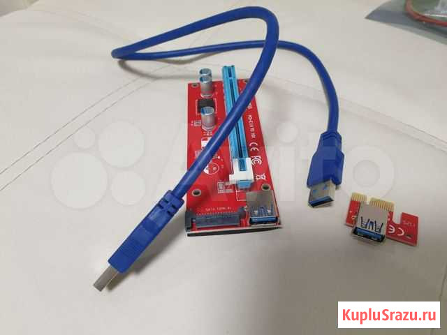Райзер pci-e 1х to 16х Энгельс - изображение 1