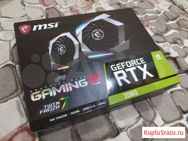 Видеокарта MSI Geforce 2060 RTX Gaming z 6 gb Псков - изображение 1