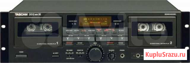 Дека 2х кассетная tascam 202mkIII, автореверсная Москва - изображение 1