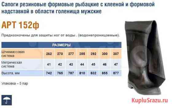Сапоги резиновые рыбацкие Белшина Кемерово