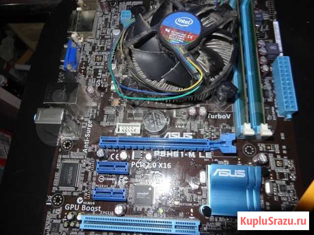 Asus P8H61-Mle(s1155) +процCorei3(2100) +охлаждени Белгород - изображение 1