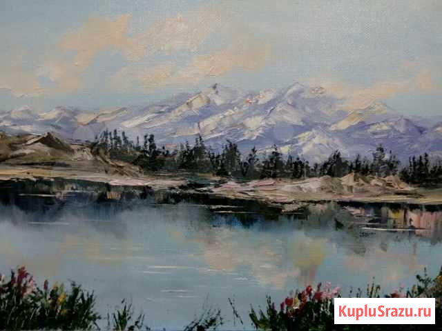 Горы холст масло Новосибирск - изображение 1