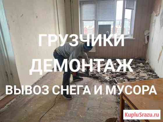 Грузчики. Демонтаж. Вывоз снега и Мусора Омск