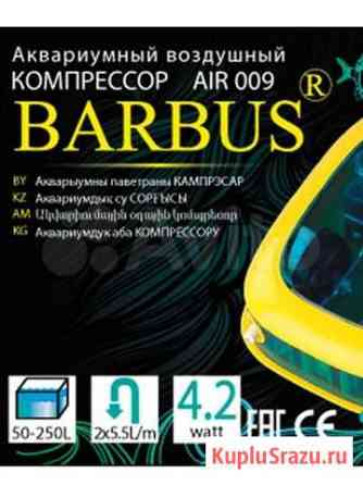 Barbus Компрессор воздушный 2Х5,5л/м 4,2ватт Хабаровск