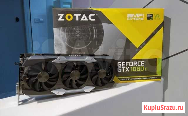 Nvidia Zotac Amp Extreme 1080ti 11gb Челябинск - изображение 1