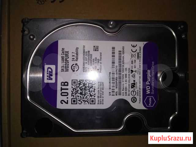 WD Purple 2TB (WD20purx) Ульяновск - изображение 1