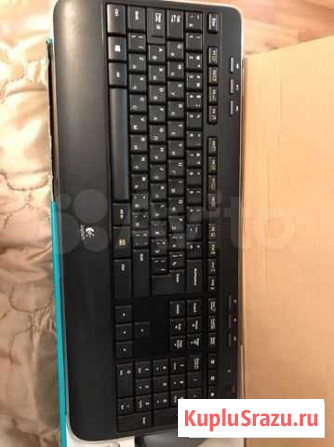 Клавиатура беспроводная Logitech с мышкой Краснодар - изображение 1