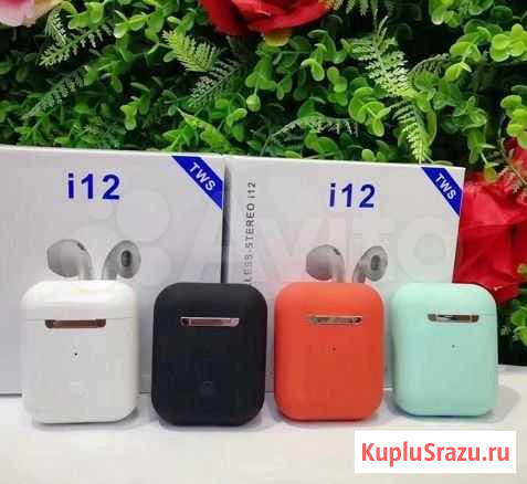 Беспроводные наушники Airpods I12 TWS (новые) Владимир - изображение 1