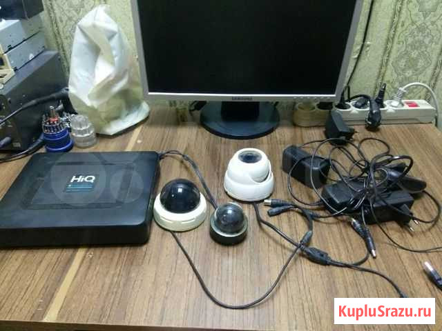 Видеорегистратор AHD - HIQ-2004NTH+ 3 камеры Курск - изображение 1