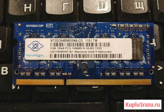 Оперативная память so-dimm DDR3 2gb Ногинск - изображение 1