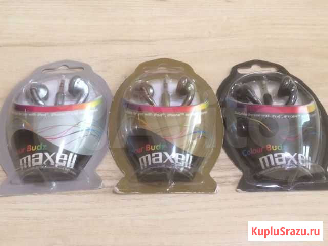 Наушники Maxell Colour новые Екатеринбург - изображение 1