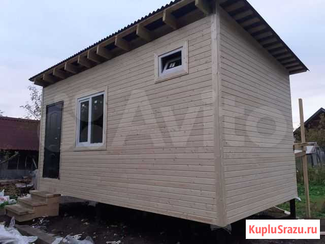Маленький дачный домик 3*6 с отделкой Выборг - изображение 1