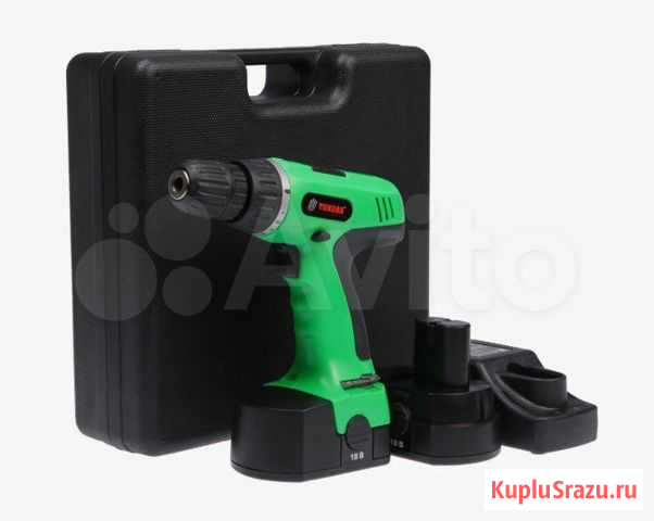 Шуруповерт tundra, 1.2A, 18V, 8Hm Нижний Тагил - изображение 1