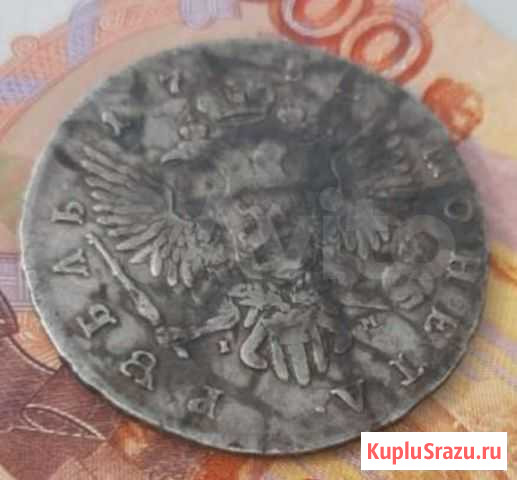1 Рубль 1752 г серебро оригинал Елизавета Майма - изображение 1