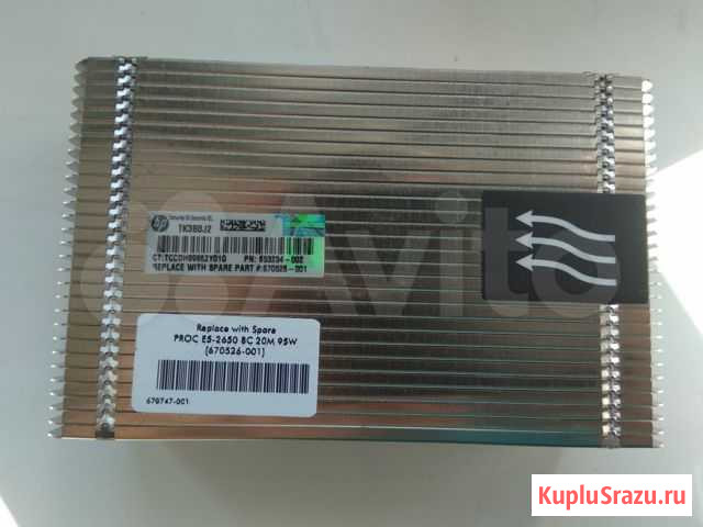 Радиатор для сервера HP DL380p G8 654492-001 Екатеринбург - изображение 1