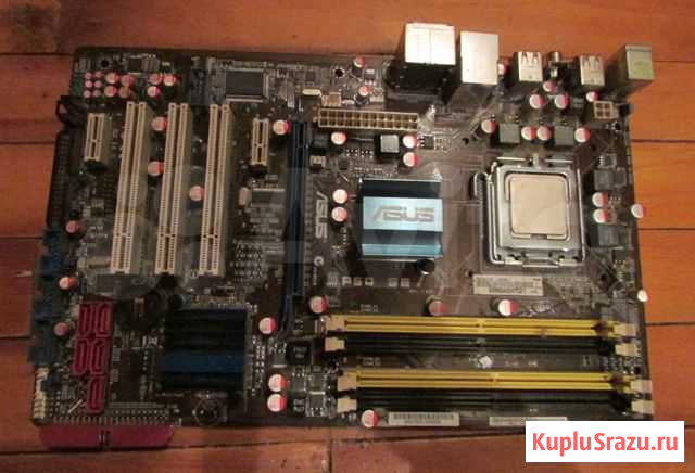 Материнская плата asus P5Q SE, сore2 Duo Е8400 Королев - изображение 1