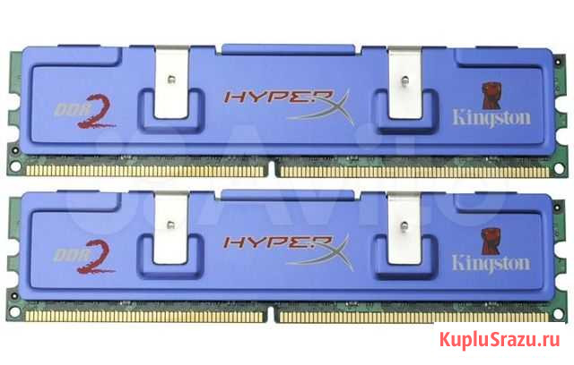 Озу Dimm 1Gb PC2-7200(900) DDR2 Kingston 2шт Краснодар - изображение 1
