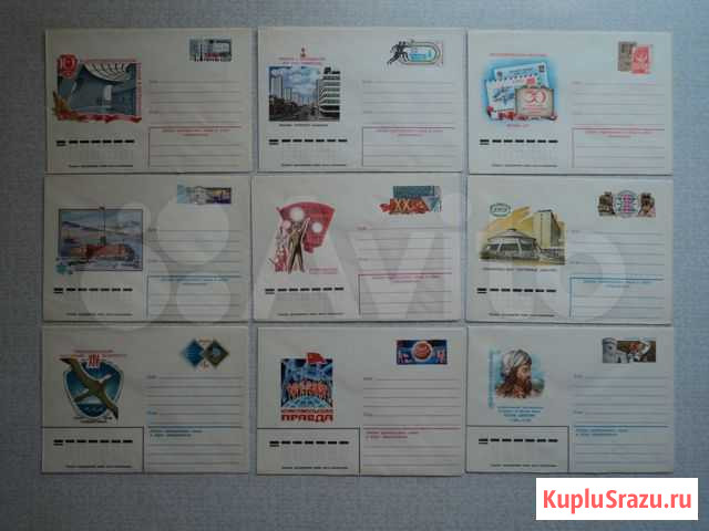 Конверты с оригинальной маркой СССР 1977-1988 г.г Череповец - изображение 1
