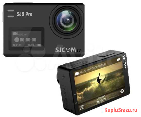 Экшн видеокамера sjcam SJ8 Pro 4K 60 FPS черный Красноярск - изображение 1