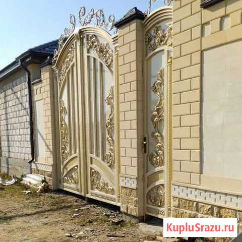 Ворота кованые козирки навеси перили Ойсхара - изображение 1