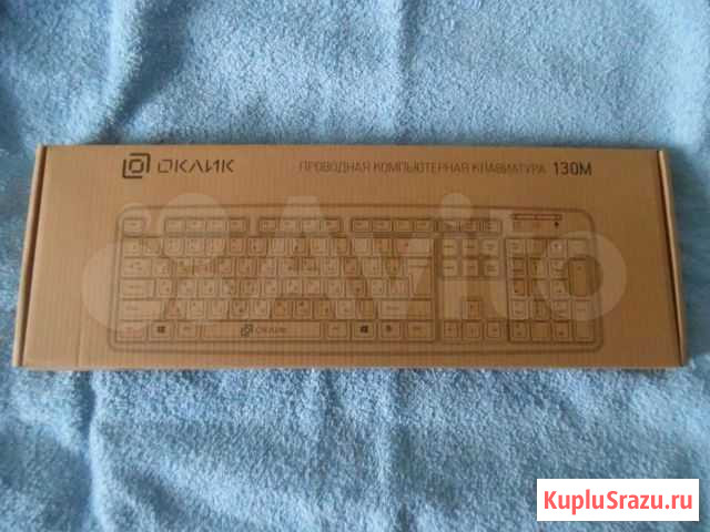 Клавиатура проводная Oklick 130M Black Мурманск - изображение 1