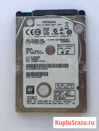 Hitachi 500gb SATA 2.5 для ноута Йошкар-Ола - изображение 1