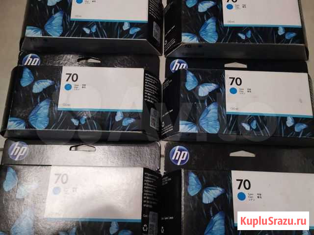 Картриджи hp 70 C9452A Cyan Люберцы - изображение 1