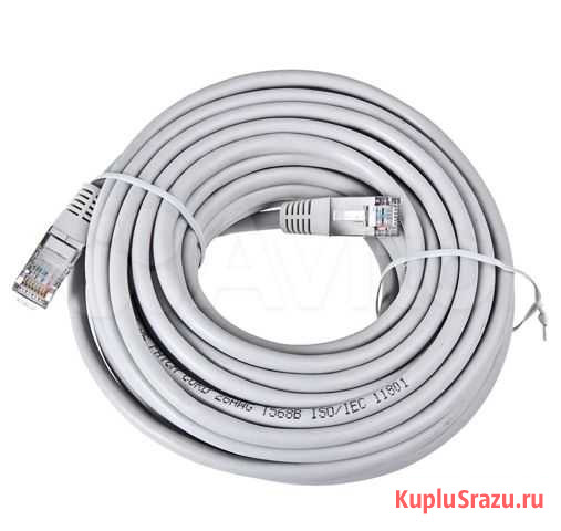 Шнур Патч-корд витая пара 8p8c 15 метров Красноярск - изображение 1