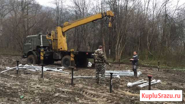 Услуги ямобура, монтаж и демонтаж опор лэп Энем - изображение 1