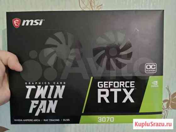 Новая Видеокарта MSI GeForce RTX 3070 twin FAN OC Красноярск