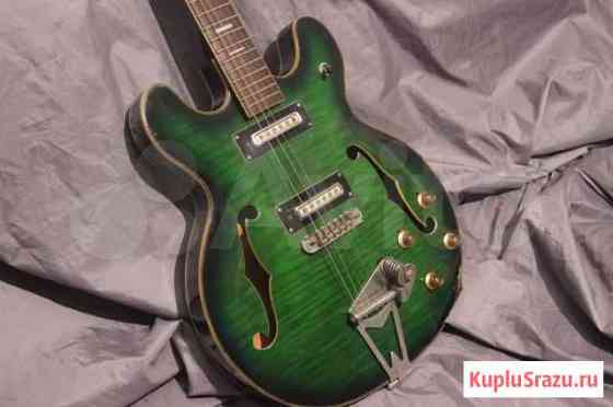 Teisco GPO semi-hollowbody in green flame Ижевск