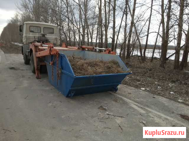 Вывоз мусора бункером 8м3, аренда контейнера Тербуны - изображение 1