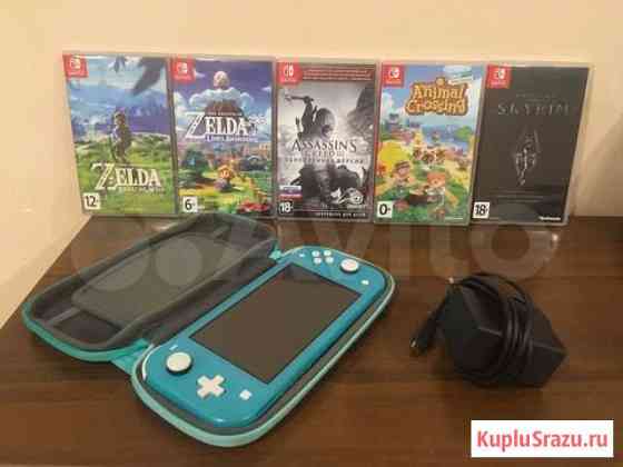 Nintendo switch lite + zelda, skyrim, animal cross Ульяновск