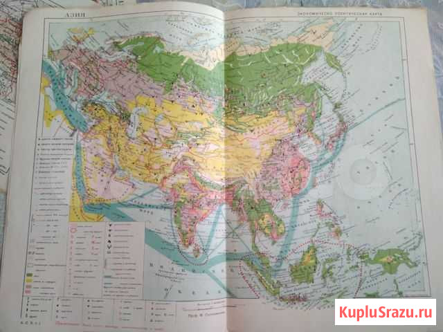 Старинные Карты мира 20-30годы 20 века Москва - изображение 1