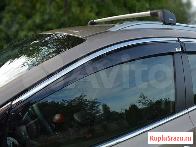 Дефлекторы окон Молдинг из нерж. стали RAV4 2019+ Хабаровск - изображение 1