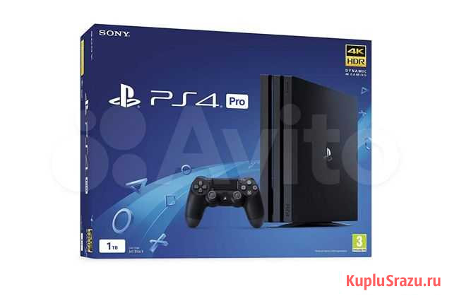 Комплект: PS4 Pro 1Tb + 2 Dualshock4 Мурманск - изображение 1