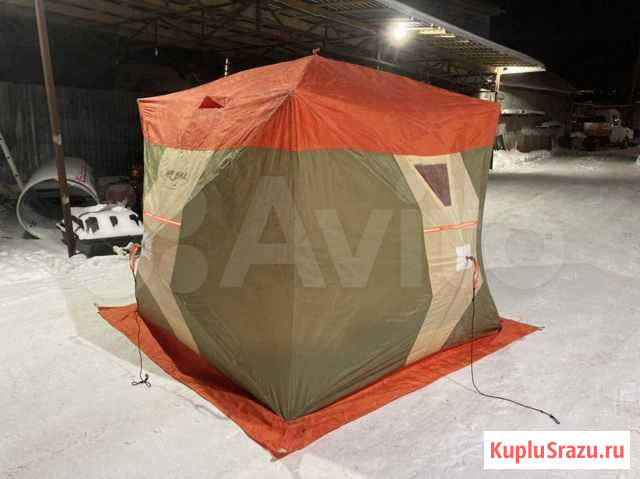 Зимняя палатка нельма куб2+второй слой+утеплённый Вязьма - изображение 1