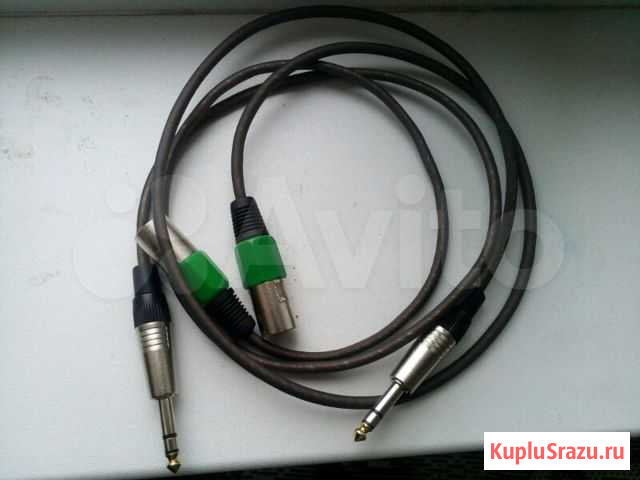 Кабель XLR в jack 6.3 мм Казань - изображение 1